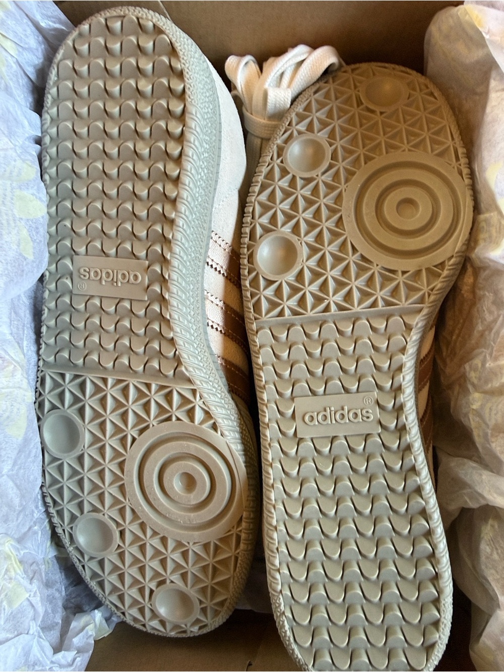 adidas Originals Samba Beige and Brown Suede Sneakers - Picture 7 of 9